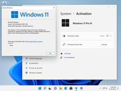 Windows 11 21H2 Build 22000.739 AIO 13in1 (No TPM Required) Preactivated (x64)