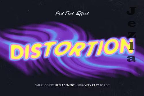 Distortion Text Effect for Photoshop