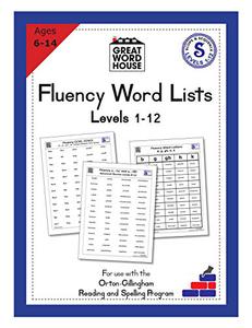 Fluency Word Lists An Orton-Gilligham Reading Resource for Dyslexia