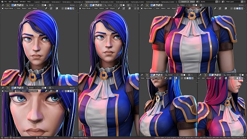Gumroad - Caitlyn - Character Creation in Blender