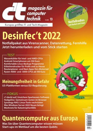 ct Magazin fur Computertechnik   04 Juni 2022