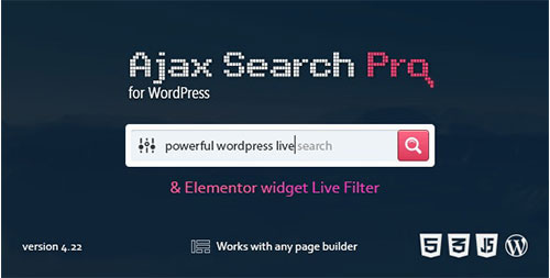 CodeCanyon - Ajax Search Pro v4.22.1 - Live WordPress Search & Filter Plugin - 3357410