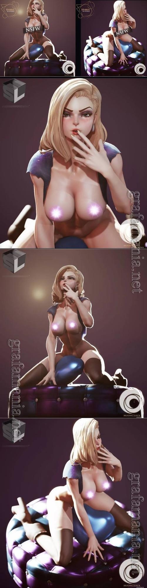 3D STL Android 18 Sexy v4