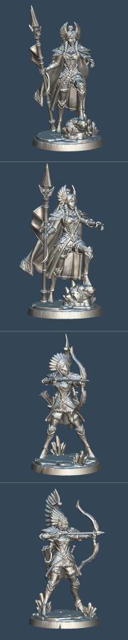 Valkyrie - Champion, Archer 3D Print Model 
