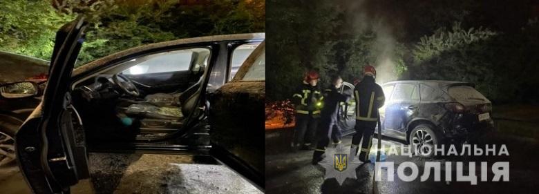 У Києві поліцейські затримали чоловіка, який намагався підпалити автомобіль поліцейського