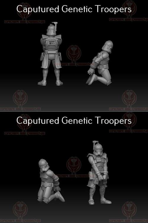 3D STL Captured Genetic Troopers - Legion