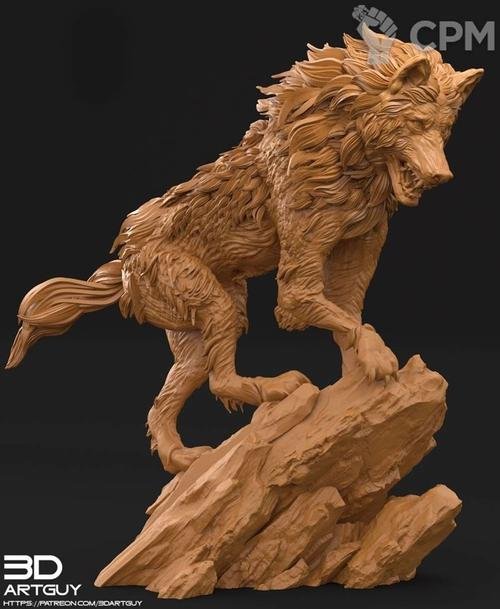 3D STL Direwolf