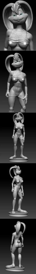 3D STL Lola Bunny and NSFW Version