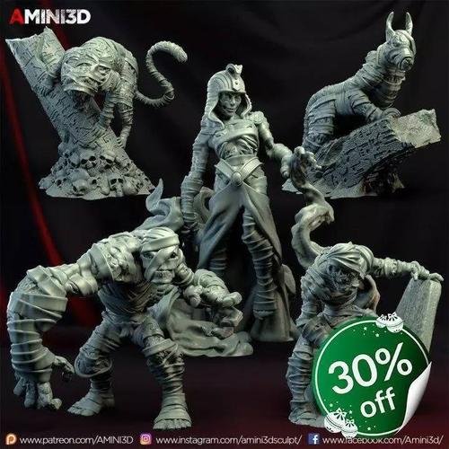 3D STL Mummies