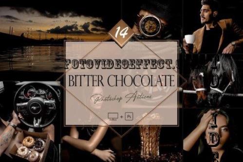 14 Photoshop Actions, Bitter Chocolate