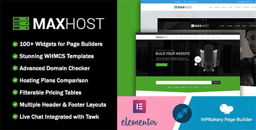 ThemeForest - MaxHost v9.0 - Web Hosting, WHMCS and Corporate Business WordPress Theme with WooCommerce - 15827691 - NULLED