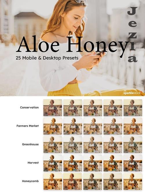 25 Aloe Honey Lightroom Presets LUTs - 7331530