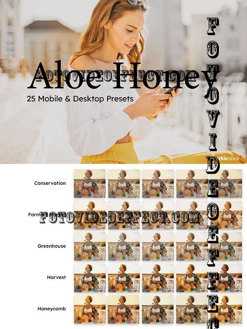 25 Aloe Honey Lightroom Presets LUTs - 7331530