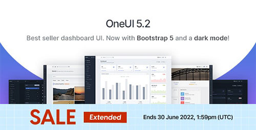 ThemeForest - OneUI v5.2 - Bootstrap 4 Admin Dashboard Template, Vuejs & Laravel 7 Starter Kit - 11820082