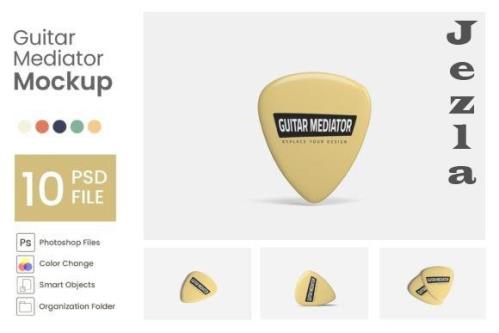 Guitar Mediator Mockup - 10 PSD