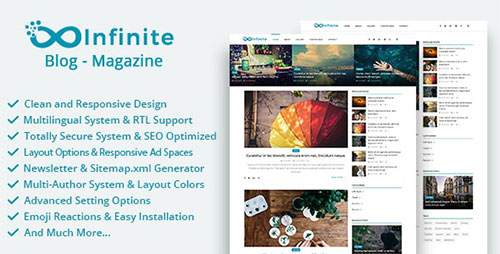 Infinite v4.2 NULLED - Blog & Magazine Script - 19890709