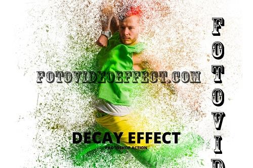 Decay Effect Photoshop Action - 5125406