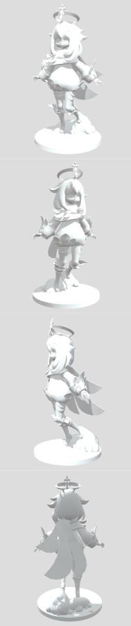 3D STL Paimon statue - Genshin Impact
