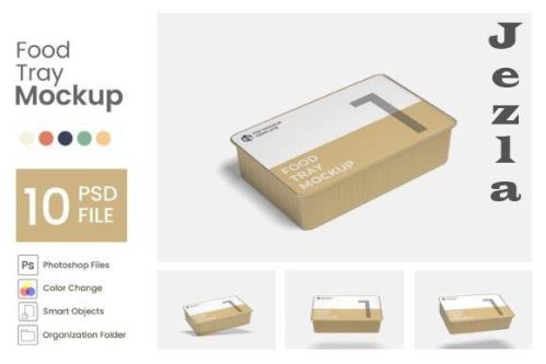 Food Tray Mockup - 10 PSD