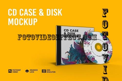 CD Case & Disk Mockup - 7312303