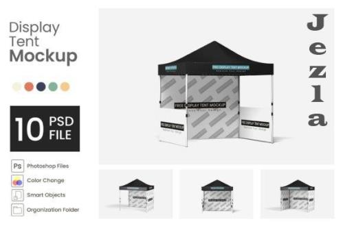 Display Tent Mockup - 10 PSD