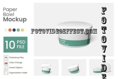 Paper Bowl Mockup - 10 PSD