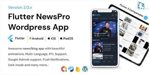 NewsPro v2.0.0 - Flutter News App For Wordpress - 36550513