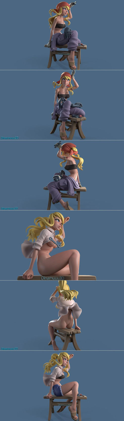 Winry Rockbell - FullMetal Allchemist 3D STL 