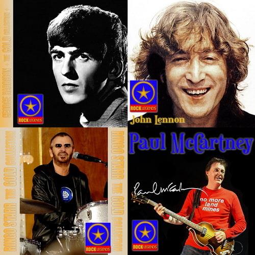 Rock Legends The Gold Collection - John Lennon, Paul McCartney, George Harrison, Ringo Starr (12CD) (2012) FLAC