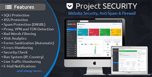 CodeCanyon - Project SECURITY v4.9.5 - Website Security, Anti-Spam & Firewall - 15487703