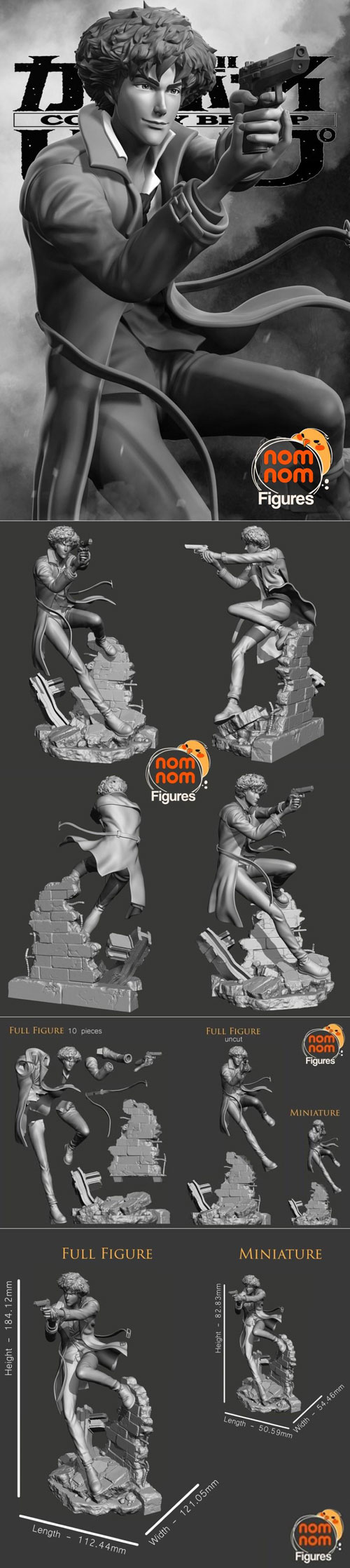 Spike Spiegel - Cowboy Bebop 3D STL 