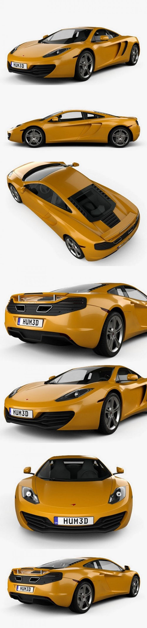 McLaren MP4-12C 2011 3D Model