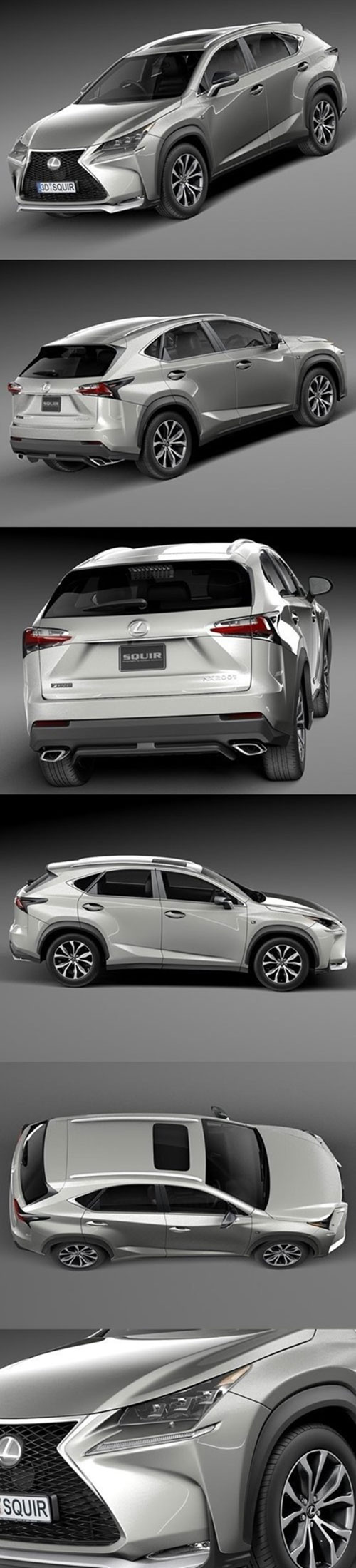 Lexus NX 200t 2015 3D Model