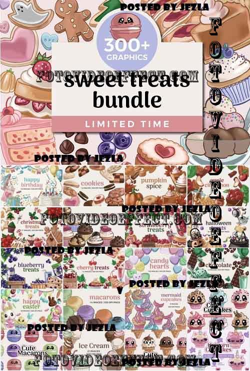 Sweet Treats Clipart Bundle - 20 Premium Graphics