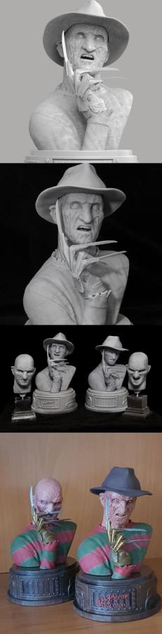 Freddy Krueger Bust 3D STL 