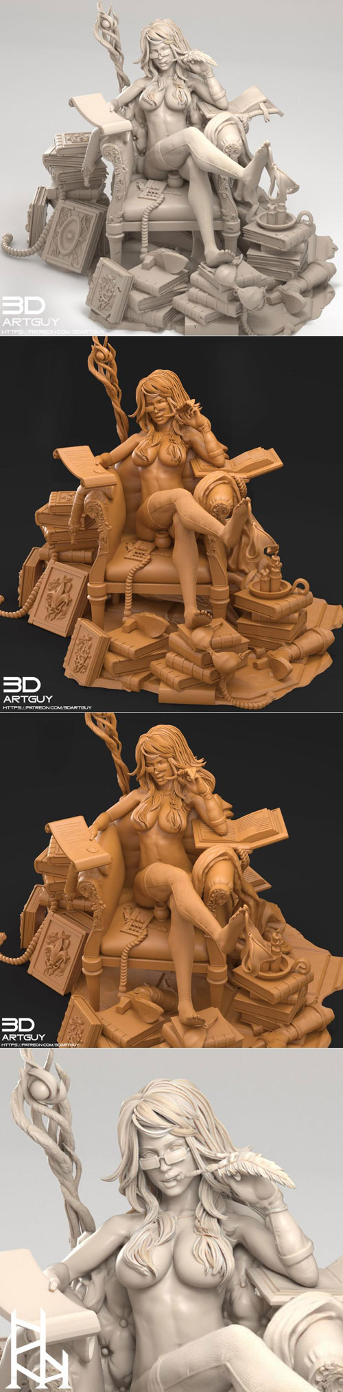 Frisky Wizard 3D STL