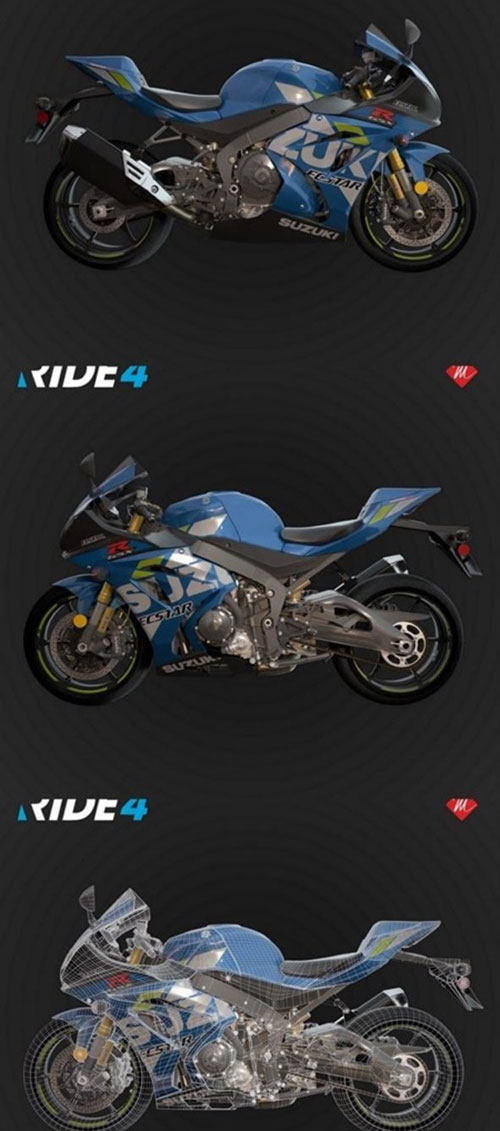 Suzuki GSX R1000R 2019 3D Model