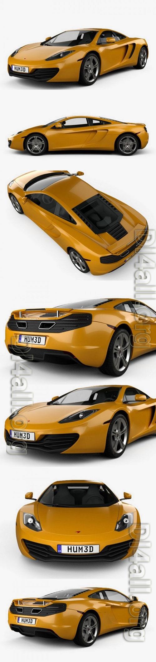 McLaren MP4-12C 2011 3D Model