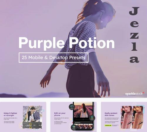 25 Purple Potion Lightroom Presets - 7349320