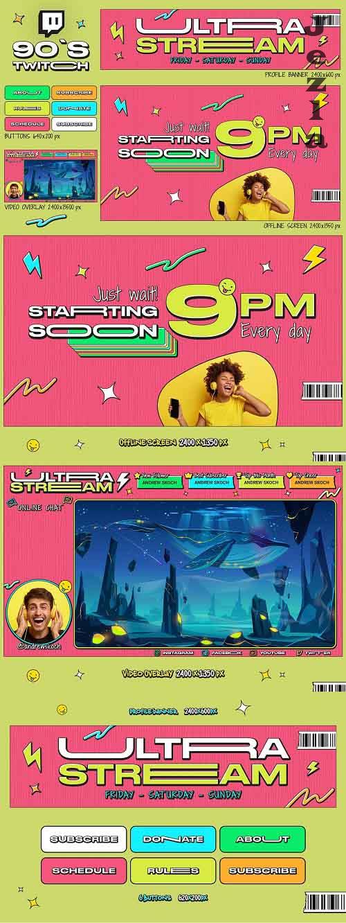 90s Twitch Overlay - 7355196