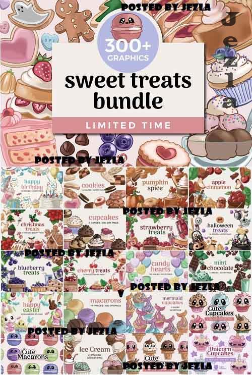Sweet Treats Clipart Bundle - 20 Premium Graphics