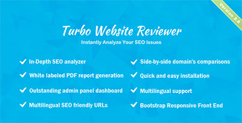 CodeCanyon - Turbo Website Reviewer v2.6 - In-depth SEO Analysis Tool - 20069330 - NULLED