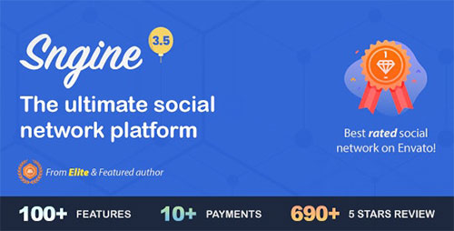 CodeCanyon - Sngine v3.5 - The Ultimate PHP Social Network Platform - 13526001 - NULLED