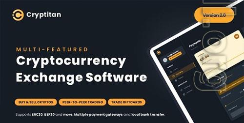 CodeCanyon - Cryptitan v1.1.3 NULLED - Crypto Multi-featured Exchange with ERC20 & BEP20 Crypto Support - Giftcard Marketplace - 34496505