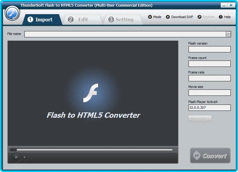 ThunderSoft Flash to HTML5 Converter 4.9.0
