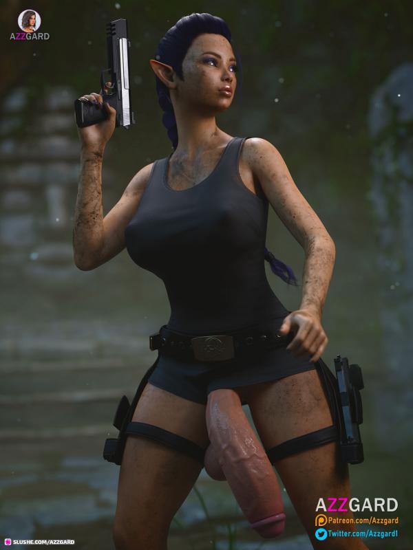 Azzgard - Raphtalia Tomb Raider 3D Porn Comic