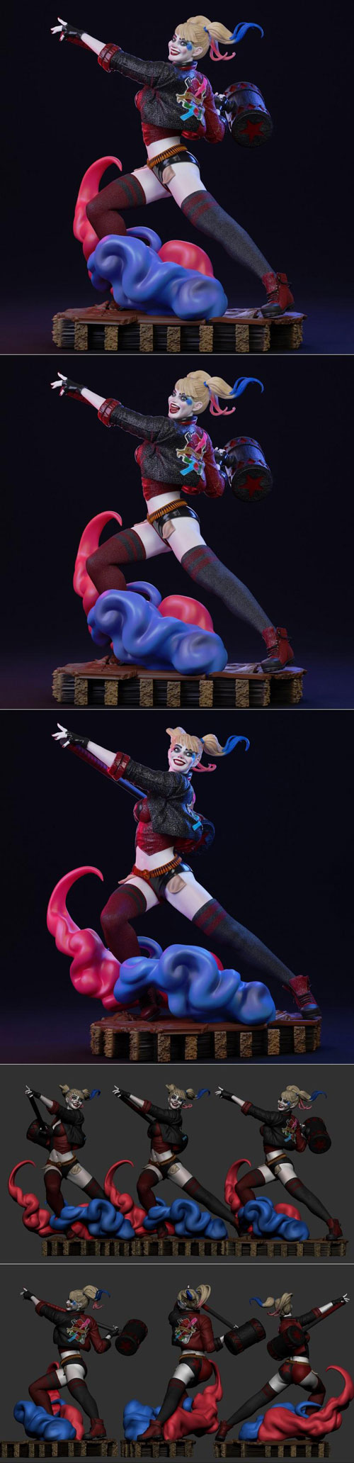 Harley Quinn 3D STL