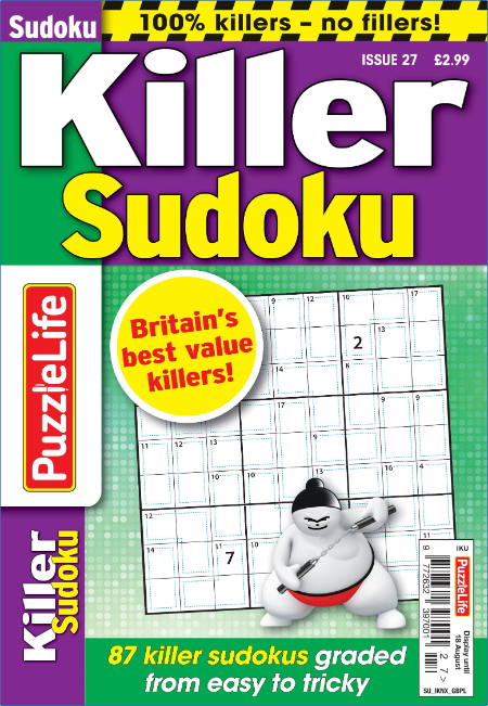 PuzzleLife Killer Sudoku – 23 June 2022