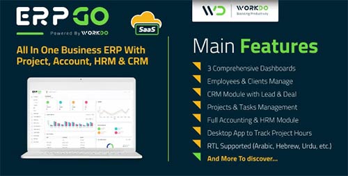 CodeCanyon - ERPGo SaaS v3.1 NULLED - All In One Business ERP With Project, Account, HRM & CRM - 33263426