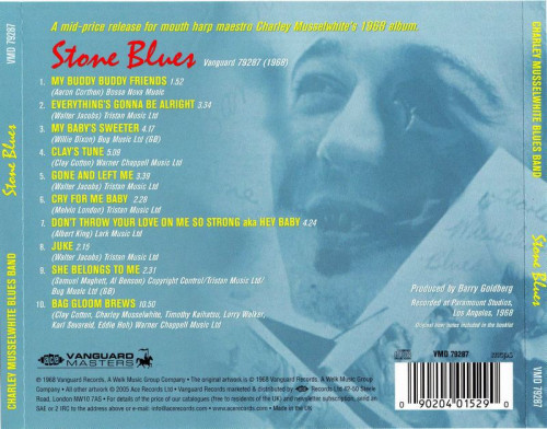 Charley Musselwhite Blues Band - Stone Blues (1968/2005)Lossless